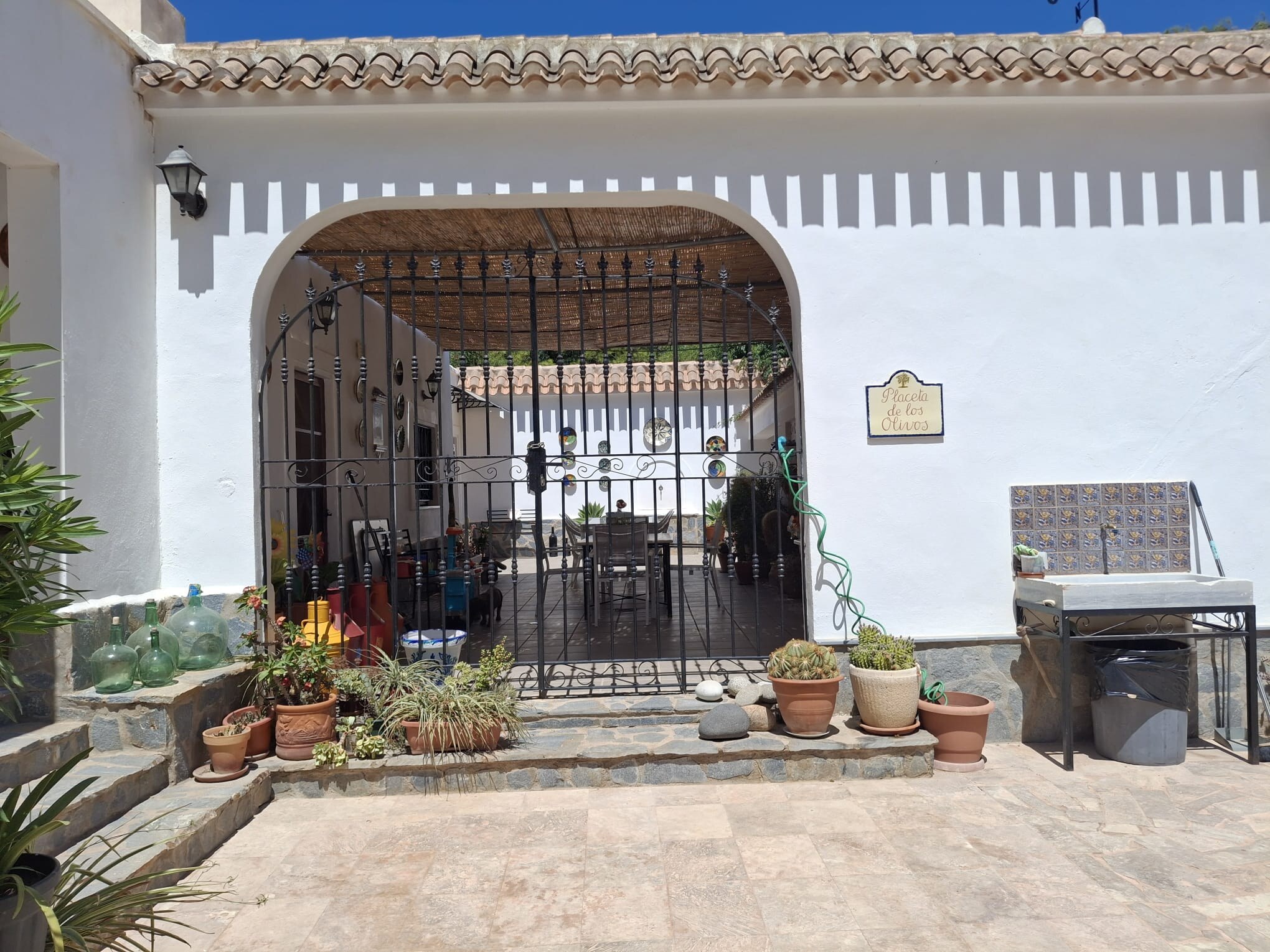 Arched entrance to the Andalusian courtyard